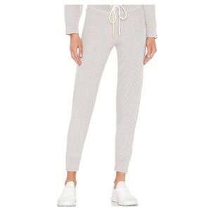 Varley Alice Sweatpant 2.0 Medium M Waffle Texture Joggers Grey Drawstring